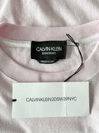 Calvin Klein 205W39NYC Logo Embroidered Pink Short Sleeve T-Shirt