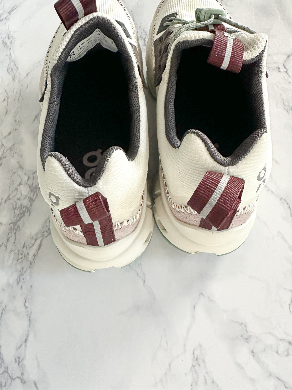 On Running Cloudaway White Green Sneakers