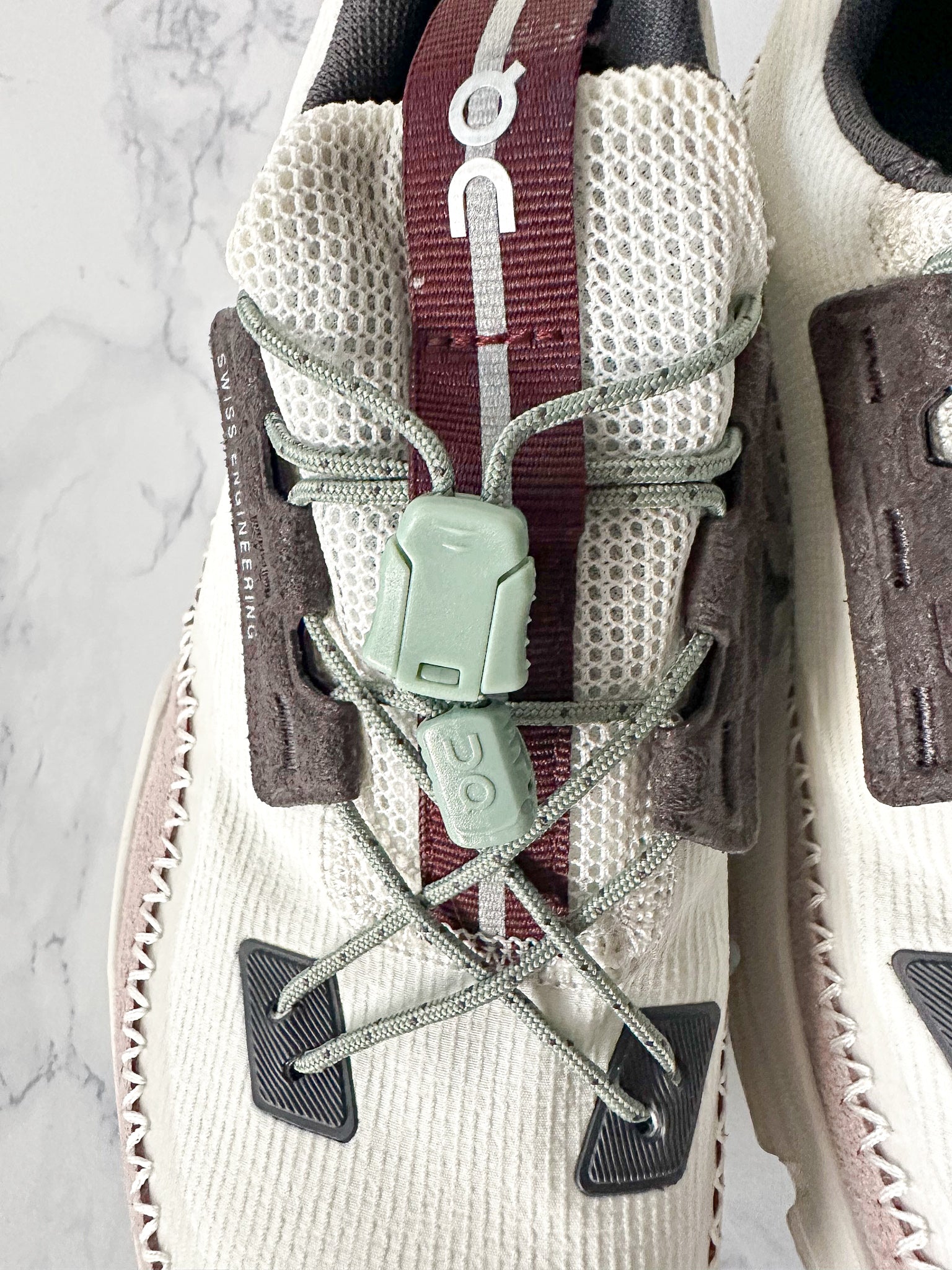 On Running Cloudaway White Green Sneakers