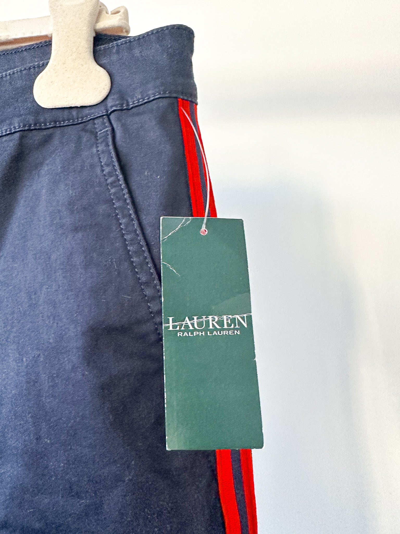 Lauren Ralph Lauren Navy Classic Side Stripe Trousers