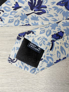 Drake's Blue White Floral Tropical Silk Tie - House Of Huntington