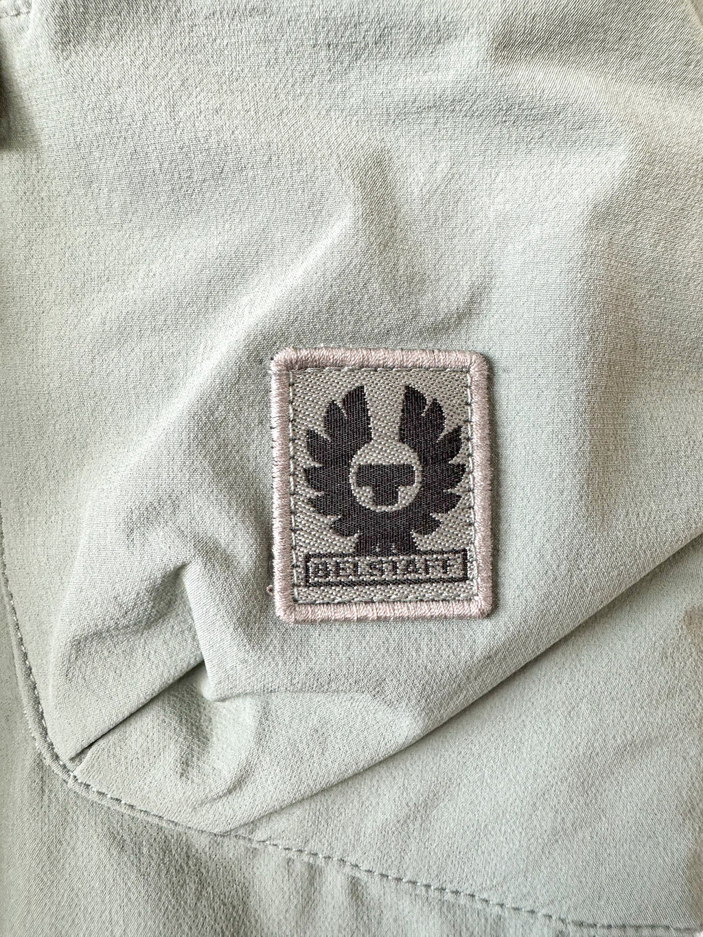 Belstaff Steel Green Slide Cargo Trousers