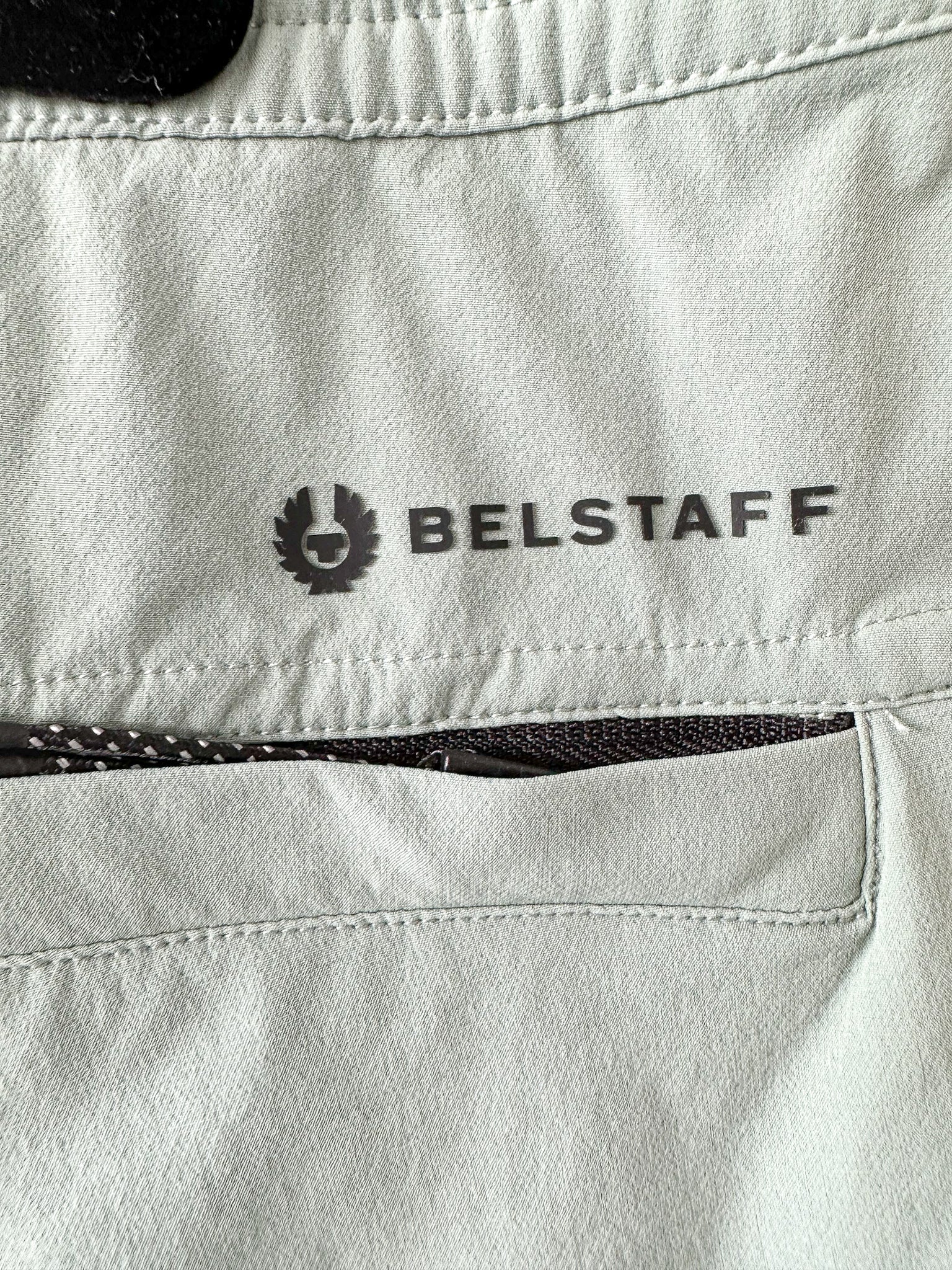 Belstaff Steel Green Slide Cargo Trousers