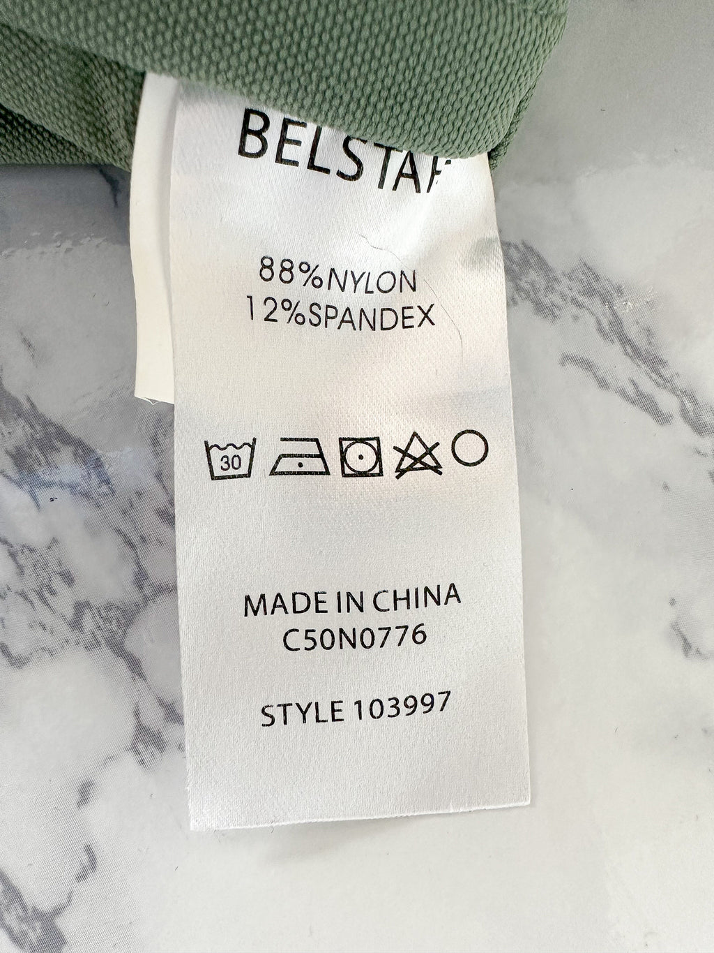 Belstaff Steel Green Slide Cargo Trousers