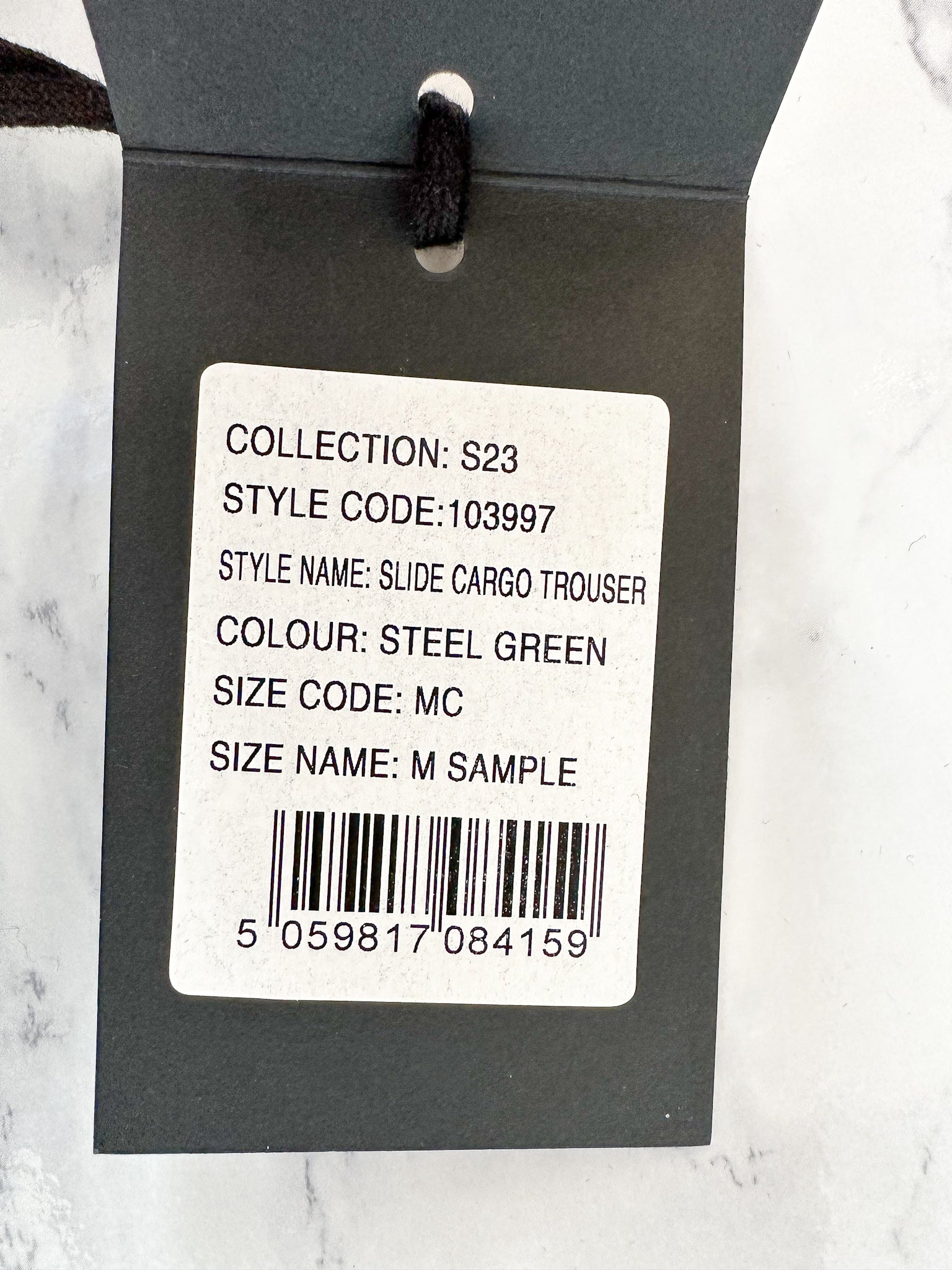 Belstaff Steel Green Slide Cargo Trousers