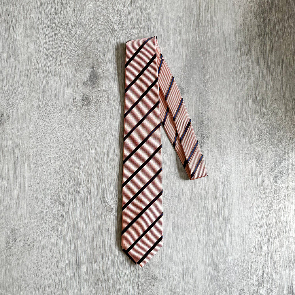 Drake's X Kingsman Pink Repp Silk Twill Tie - House Of Huntington