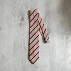 Drake's X Kingsman Pink Repp Silk Twill Tie - House Of Huntington