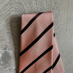 Drake's X Kingsman Pink Repp Silk Twill Tie - House Of Huntington