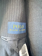 POLO RALPH LAUREN Mens Navy Striped Smart Blazer Jacket