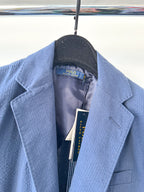 POLO RALPH LAUREN Blue Seersucker Blazer Jacket