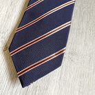 Drake's X Kingsman Eggsy Harry Navy Blue Pink Repp Tie - House Of Huntington