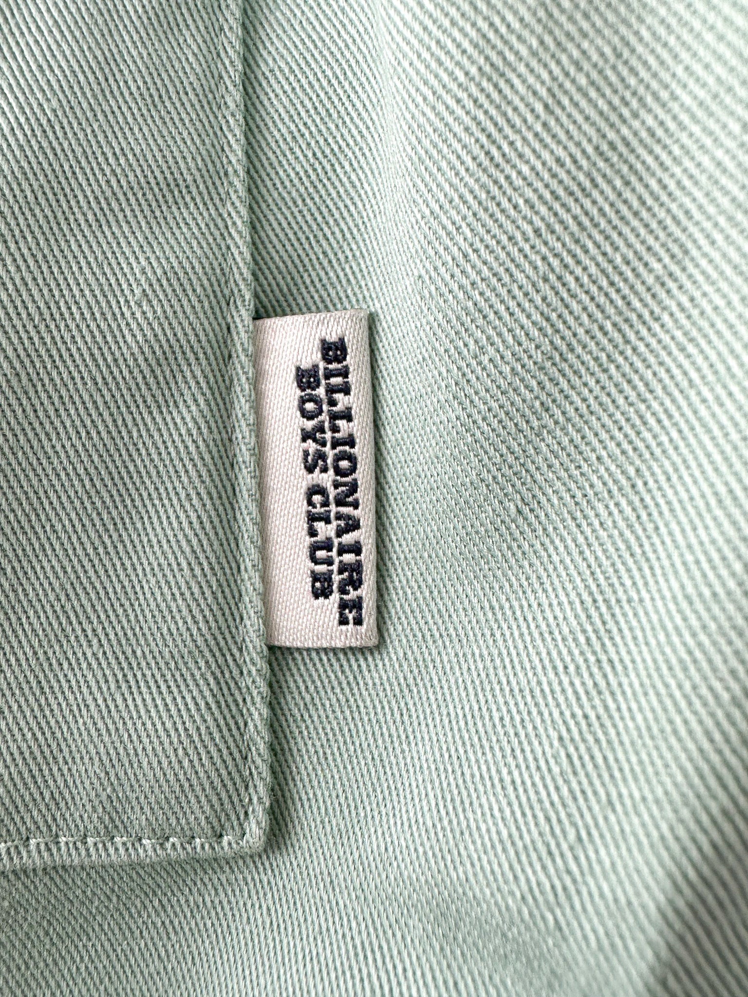 Billionaire Boys Club Mint Green Embroidered Logo Belted Shorts