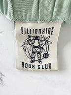Billionaire Boys Club Mint Green Embroidered Logo Belted Shorts