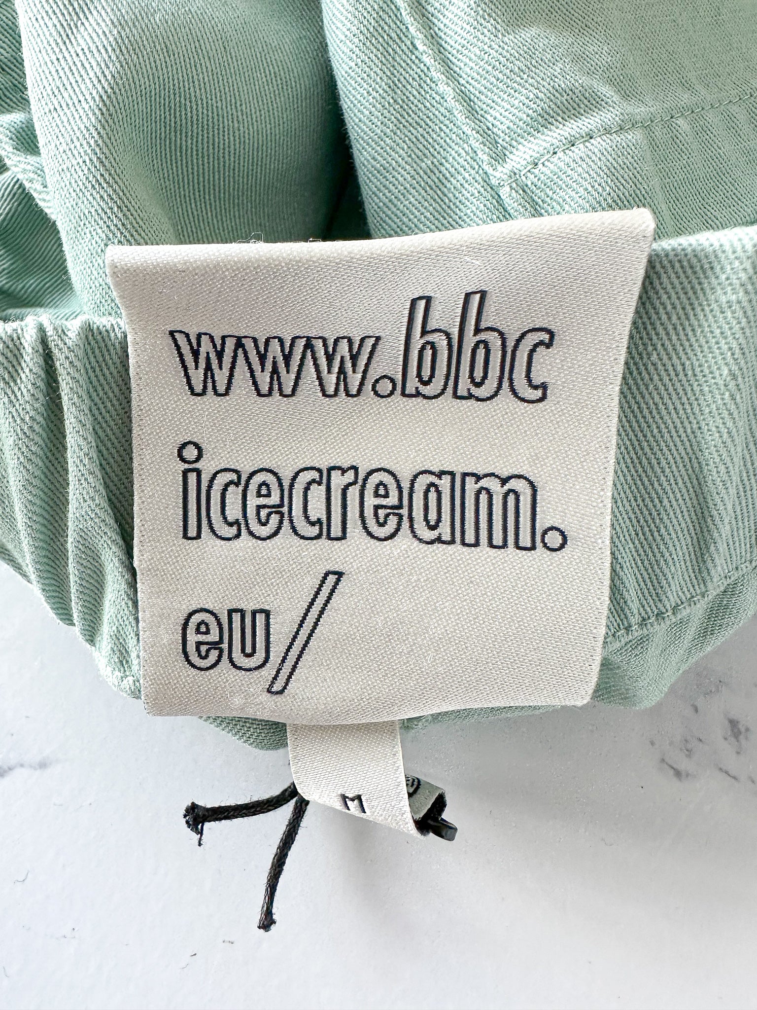 Billionaire Boys Club Mint Green Embroidered Logo Belted Shorts