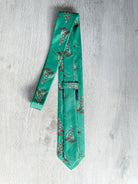 Drake's Green Water Ski Girls Pattern Tie - House Of Huntington