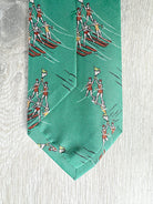 Drake's Green Water Ski Girls Pattern Tie - House Of Huntington