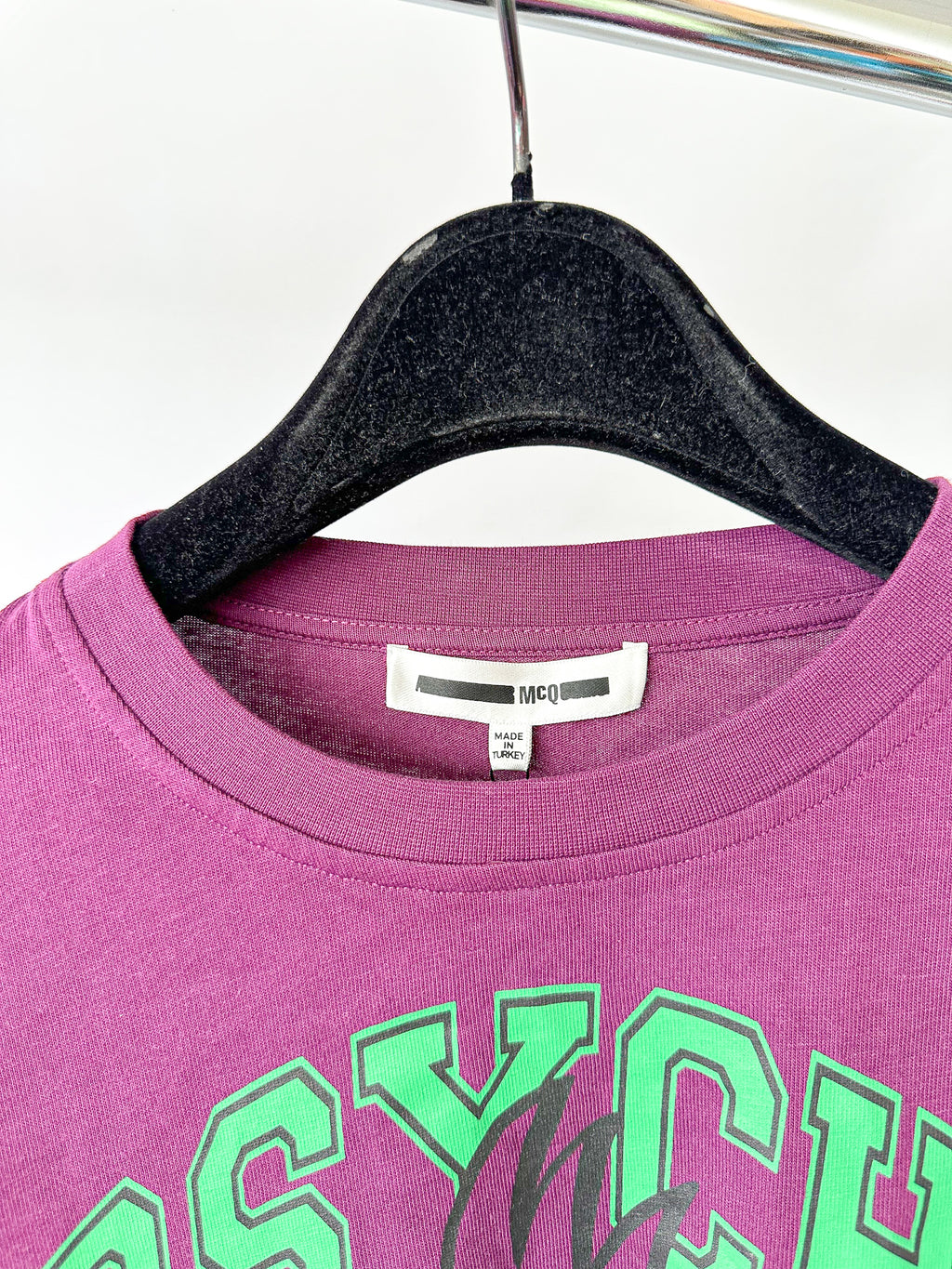 Alexander McQueen Purple Psychobilly Monster Print T-Shirt