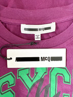 Alexander McQueen Purple Psychobilly Monster Print T-Shirt