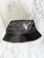 Valentino Black Love Heart Bucket Hat