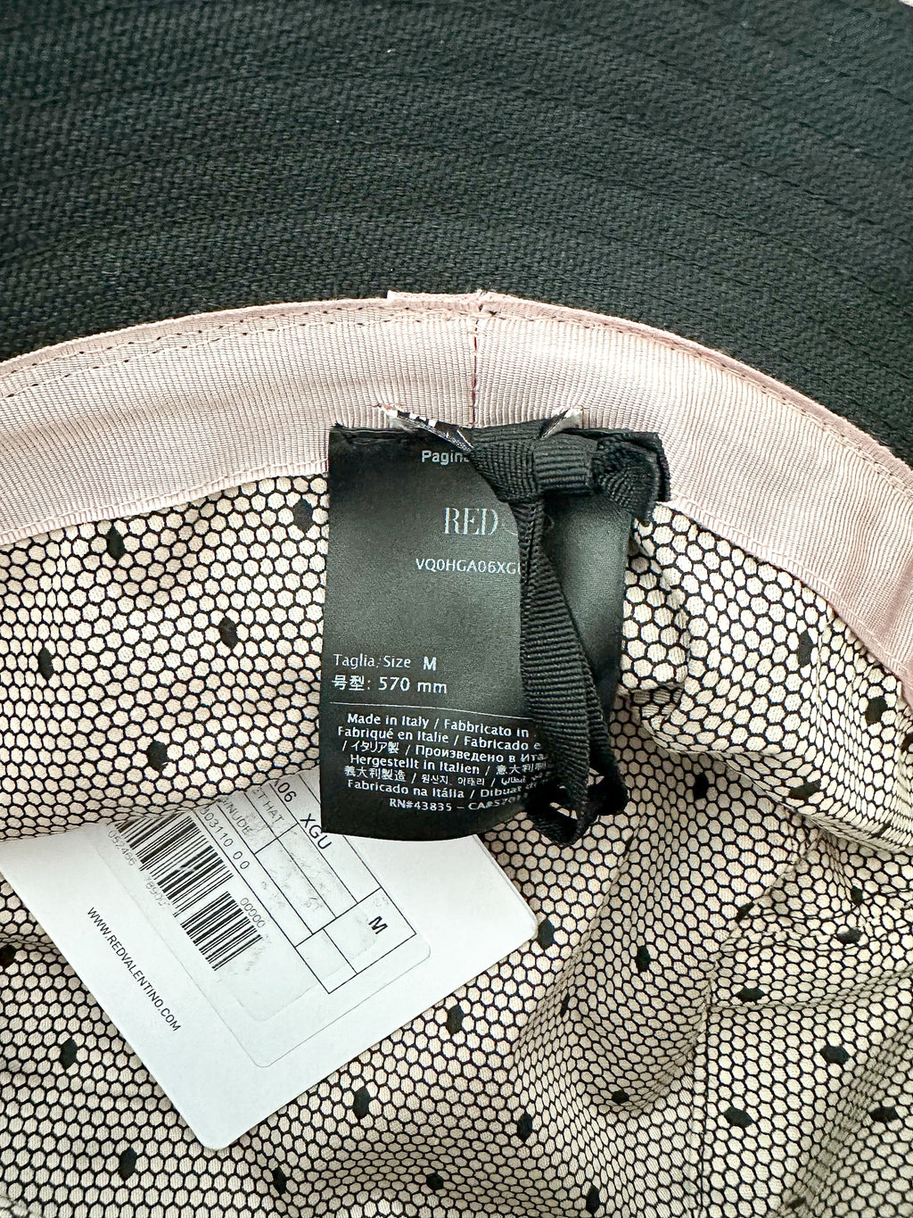 Valentino Black Love Heart Bucket Hat