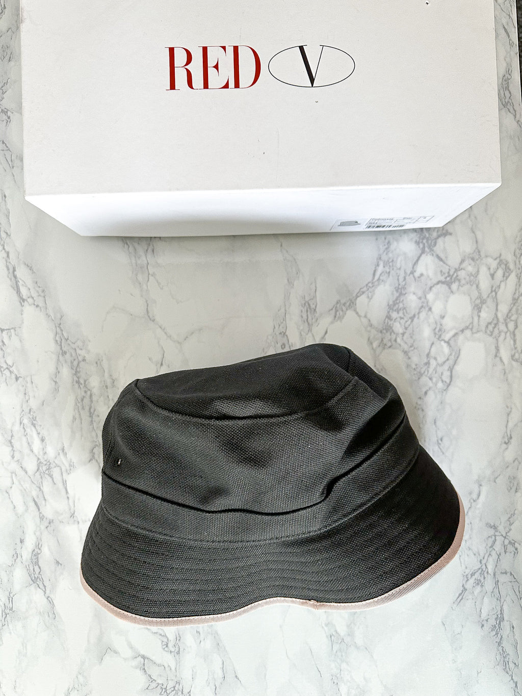 Valentino Black Love Heart Bucket Hat