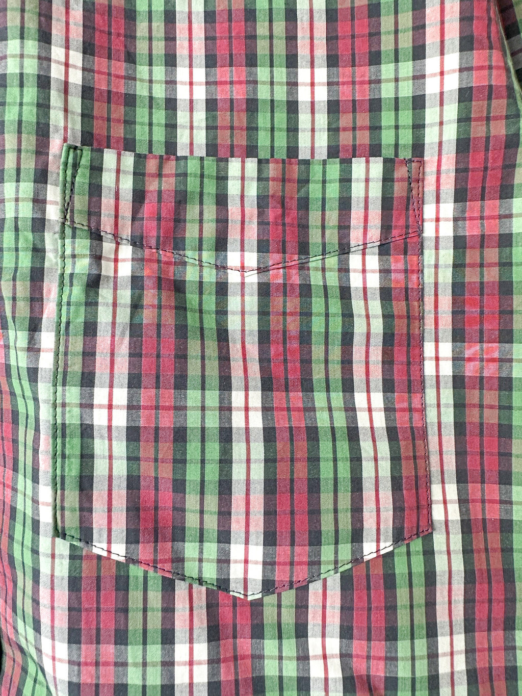 Isabel Marant Jason Embroidered Green Checked Cotton Poplin Shirt