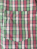 Isabel Marant Jason Embroidered Green Checked Cotton Poplin Shirt