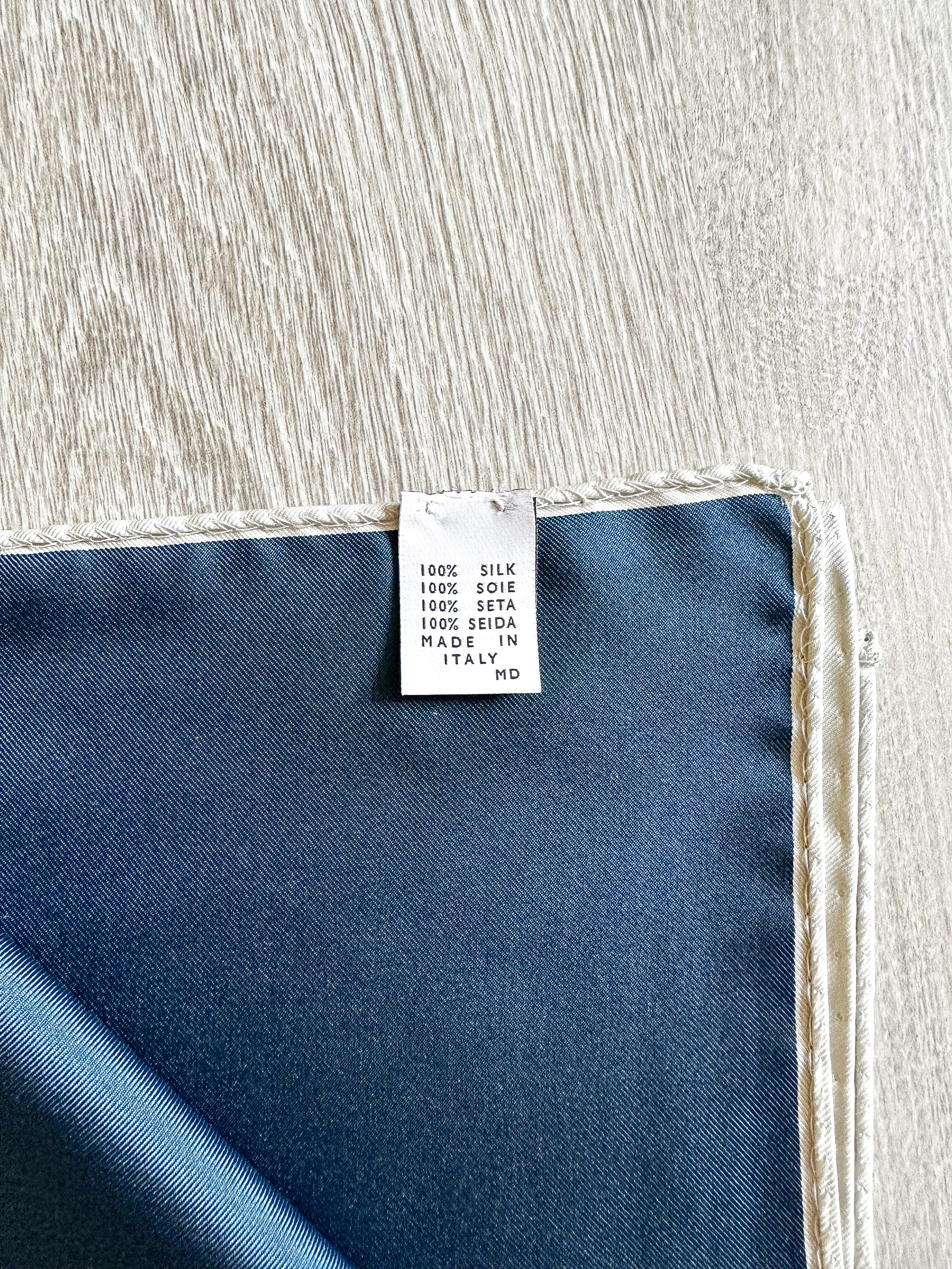 Drake's X Kingsman Navy Blue Silk Pocket Square - House Of Huntington