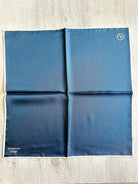 Drake's X Kingsman Navy Blue Silk Pocket Square - House Of Huntington