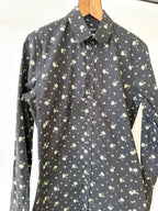 Dolce & Gabbana Black Floral Tailored Sicilia Shirt