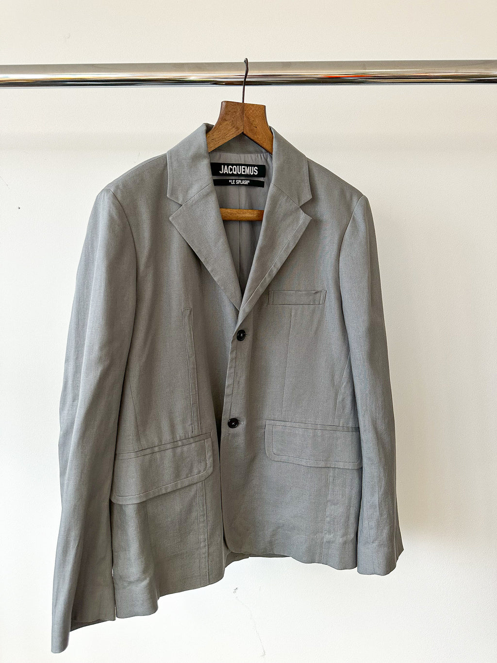 Jacquemus Light Grey Tailored Blazer Jacket