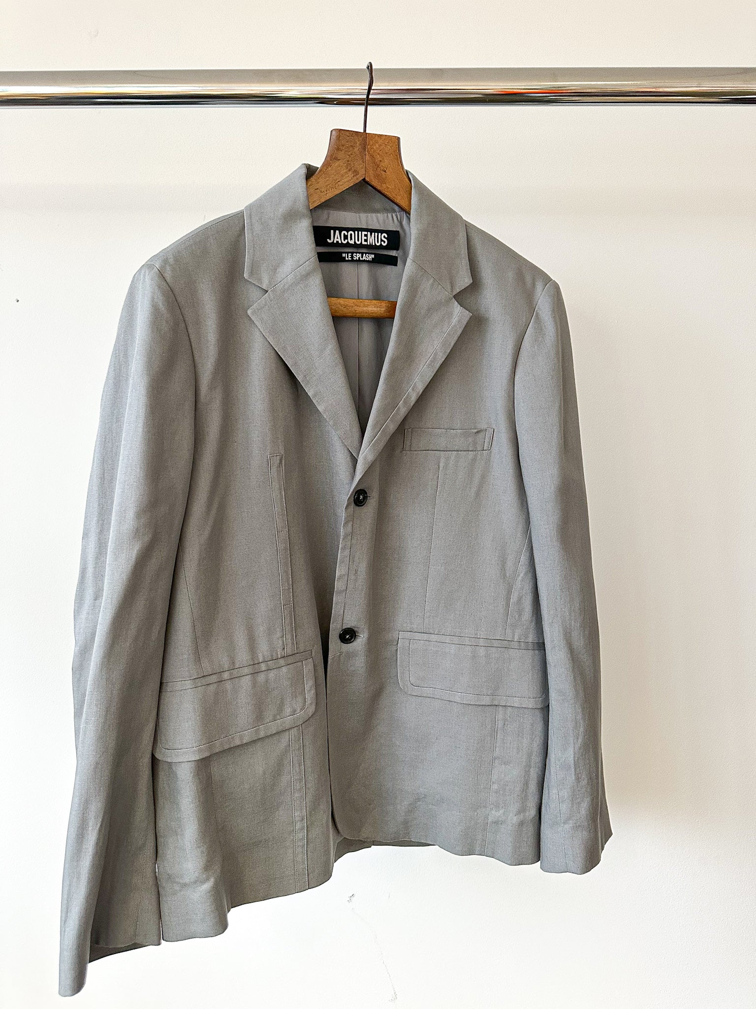 Jacquemus Light Grey Tailored Blazer Jacket
