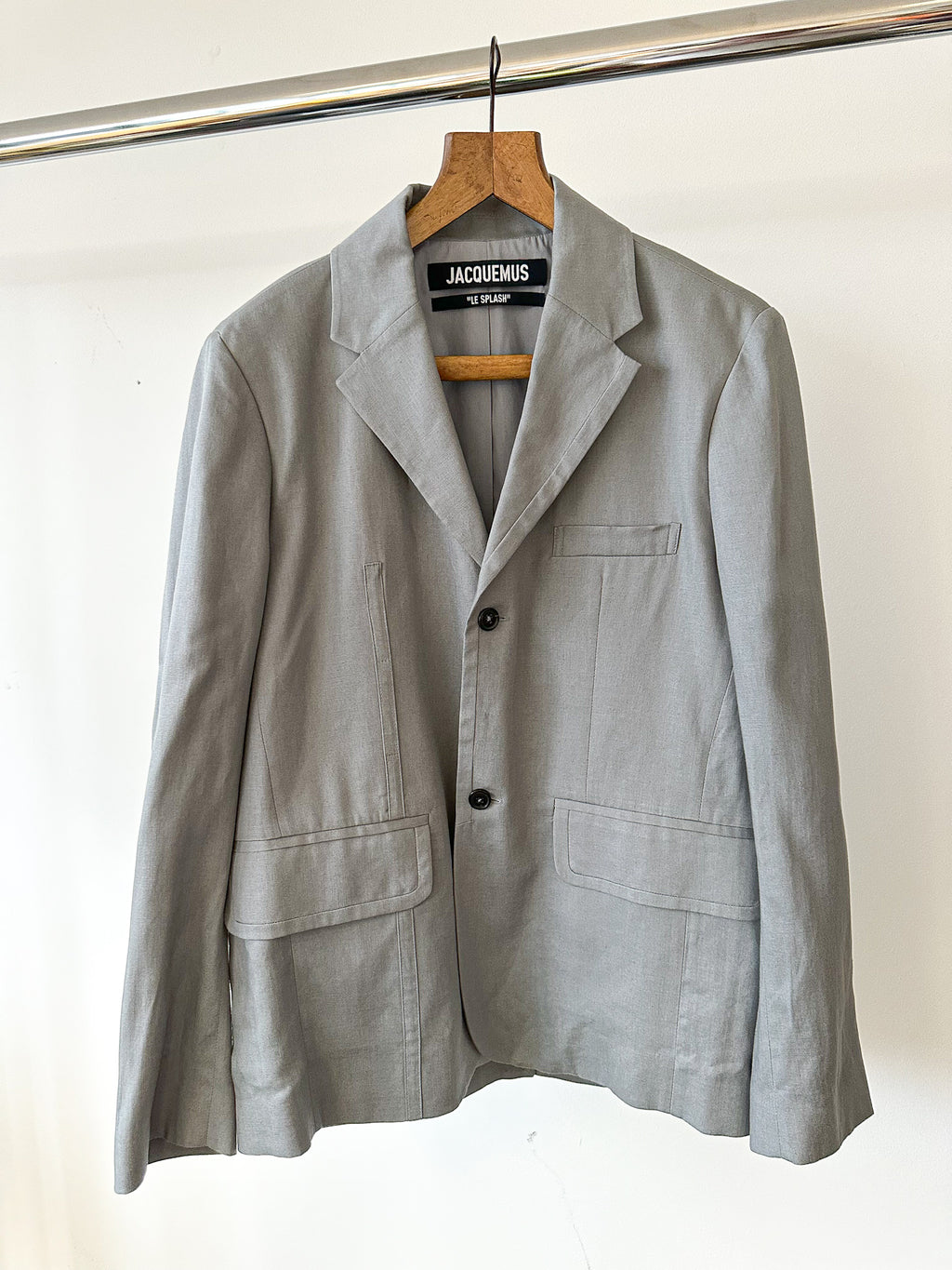 Jacquemus Light Grey Tailored Blazer Jacket