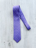 E Marinella Purple Floral Silk Tie