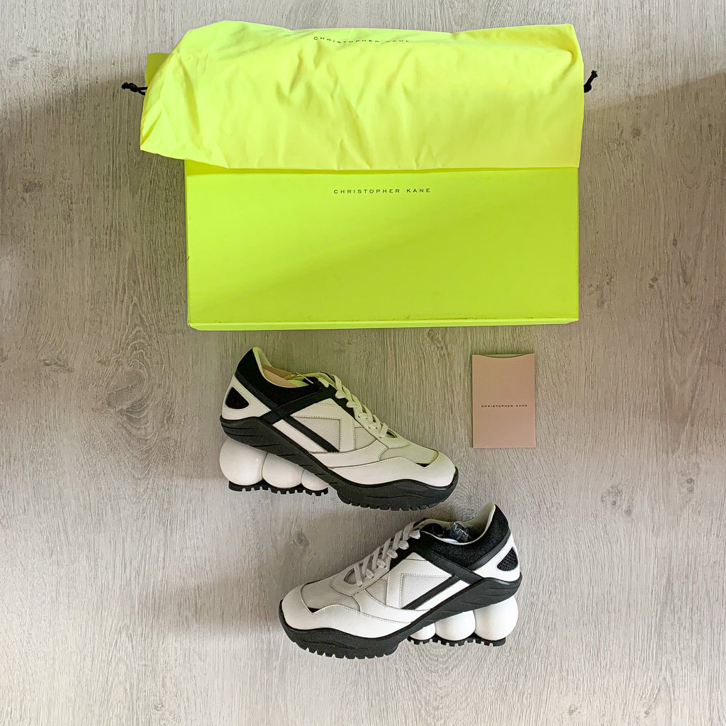 Christopher Kane Looner Sneakers in Black White - House Of Huntington