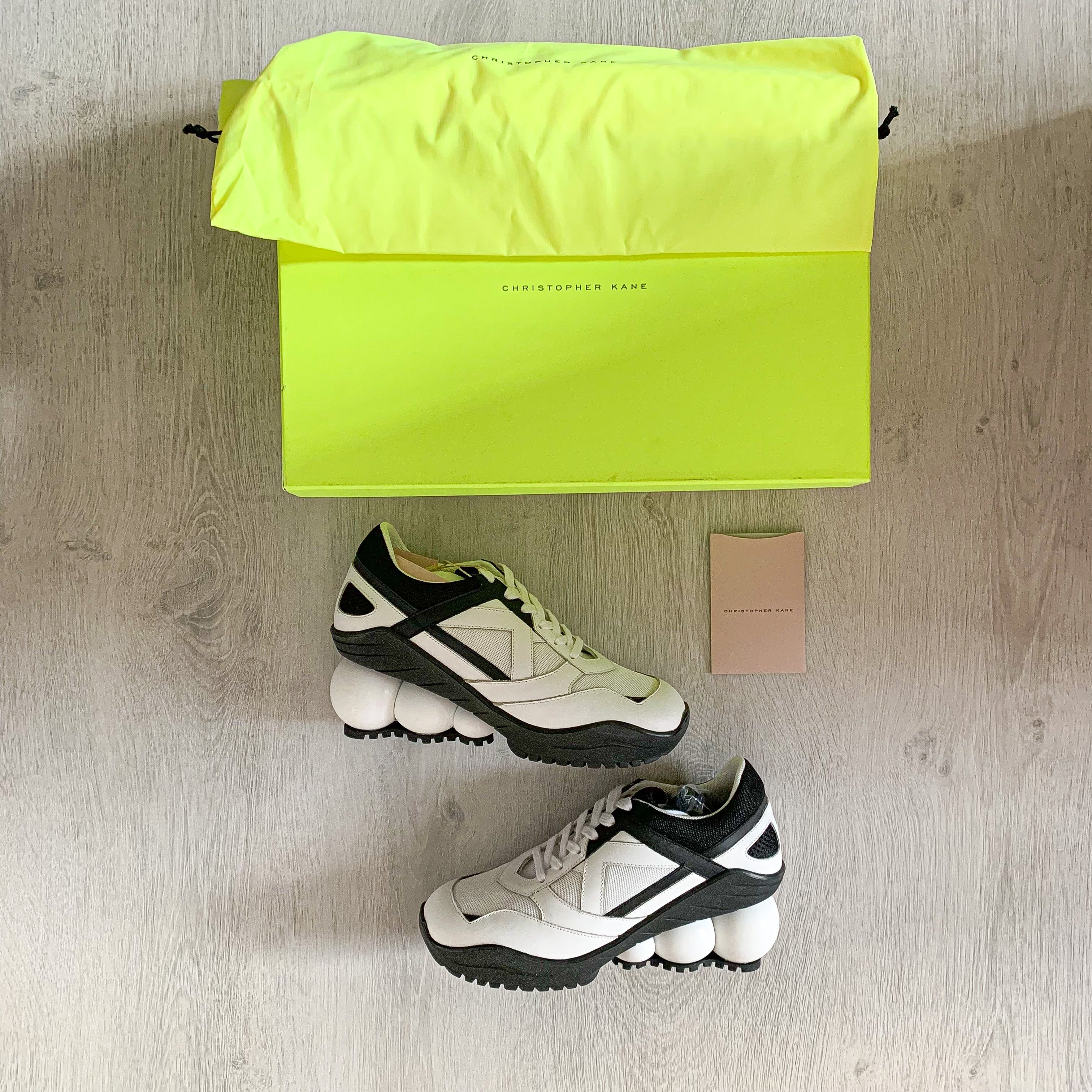 Christopher Kane Looner Sneakers in Black White - House Of Huntington