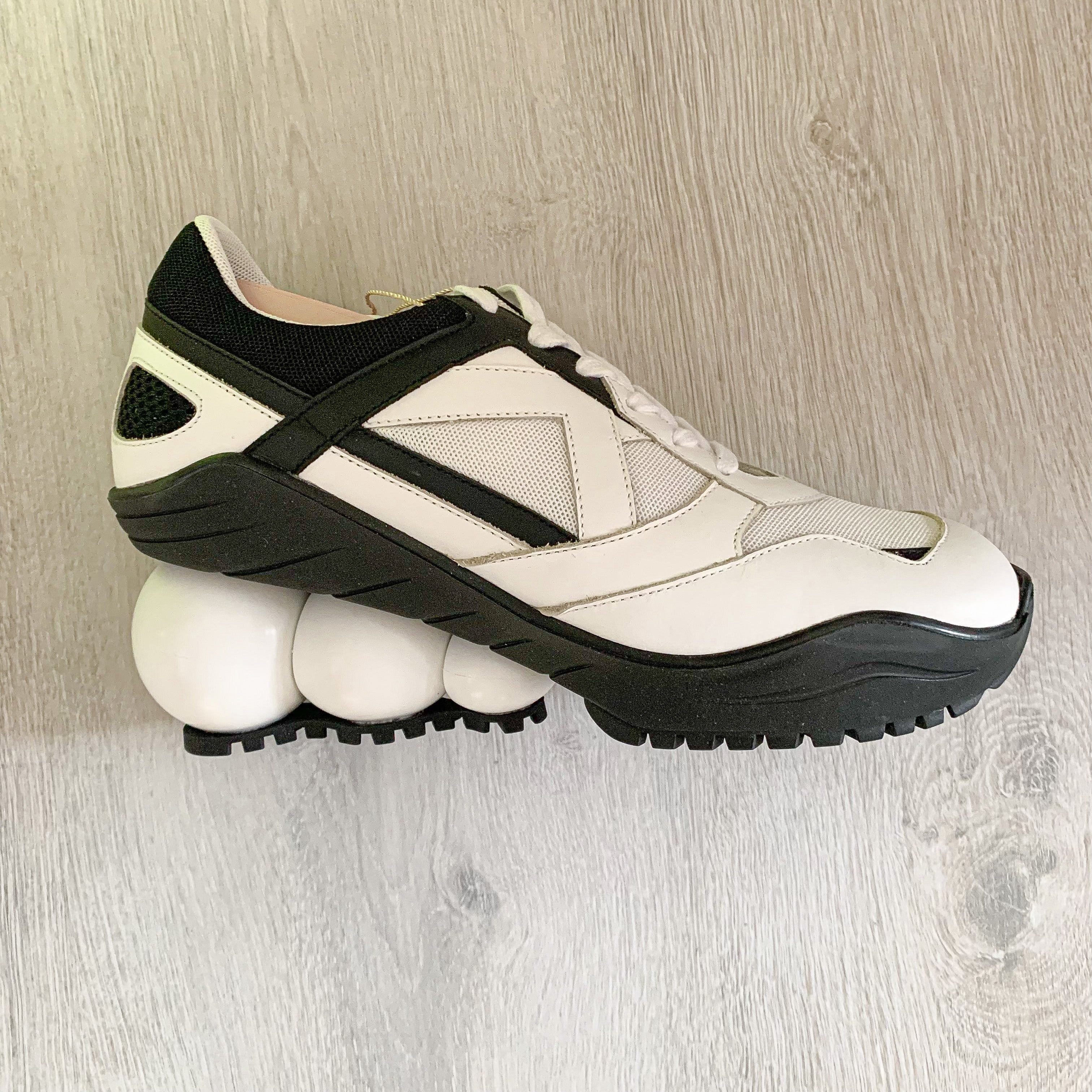 Christopher Kane Looner Sneakers in Black White - House Of Huntington