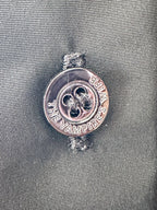 The Vampire's Wife The Splitter Black Taffeta Pleat Detail Ruffle Trim Dress - House Of Huntington