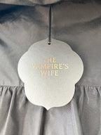 The Vampire's Wife The Splitter Black Taffeta Pleat Detail Ruffle Trim Dress - House Of Huntington