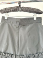 The Vampire's Wife Tribulation Black Taffeta Ruffle Trim Skirt - House Of Huntington