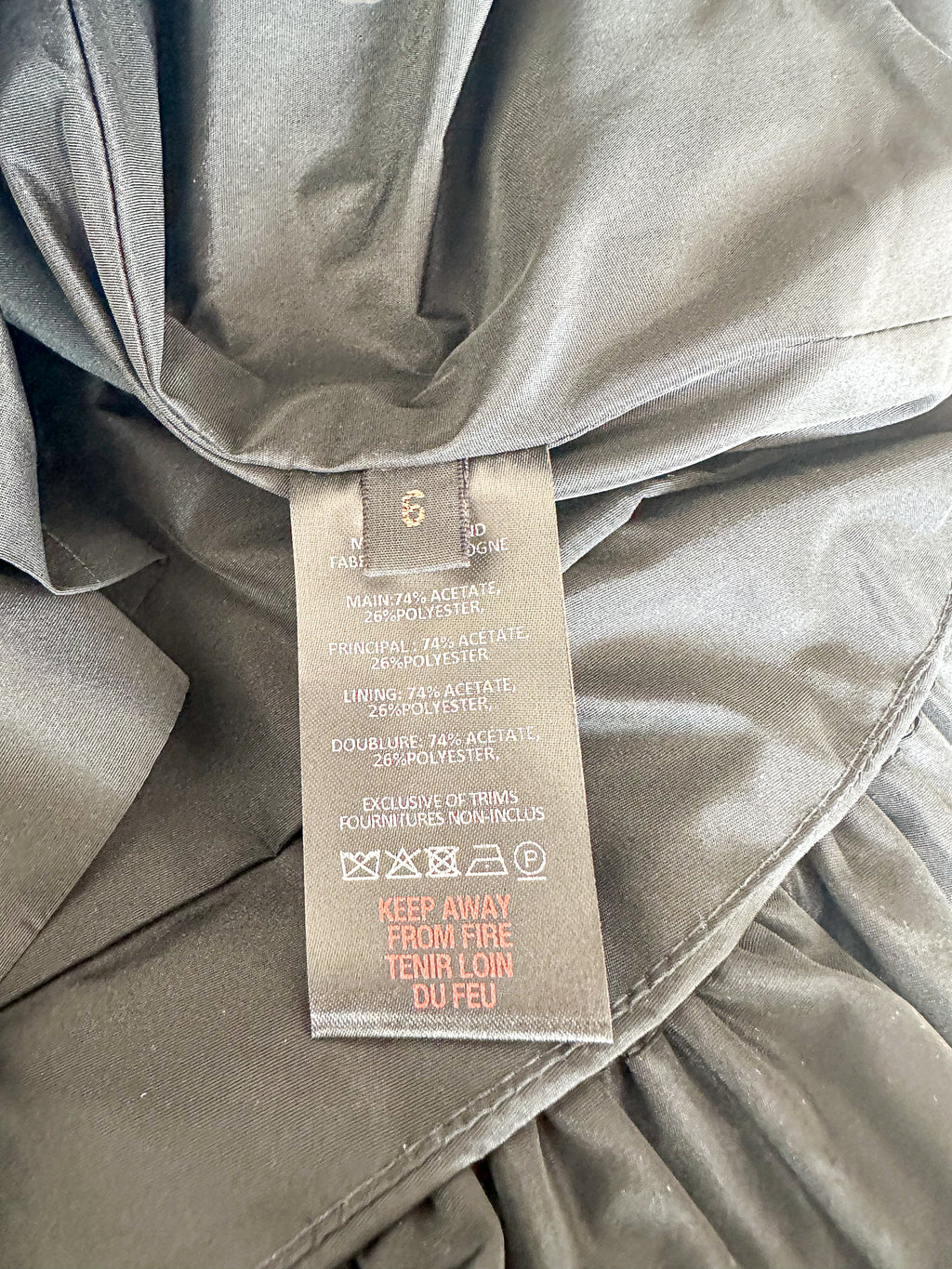 The Vampire's Wife Tribulation Black Taffeta Ruffle Trim Skirt - House Of Huntington