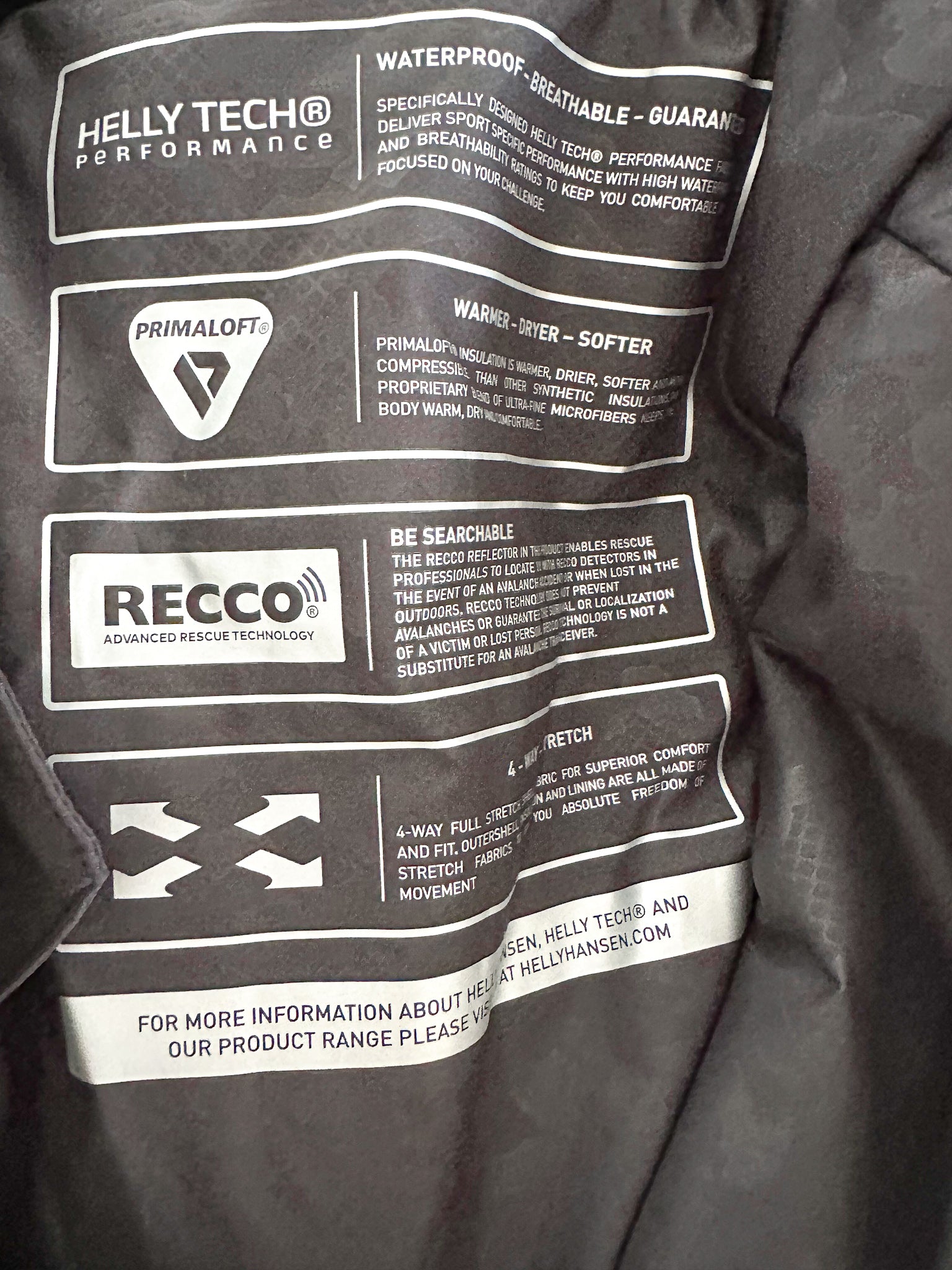 Helly Hansen Black Waterproof Ski Trousers