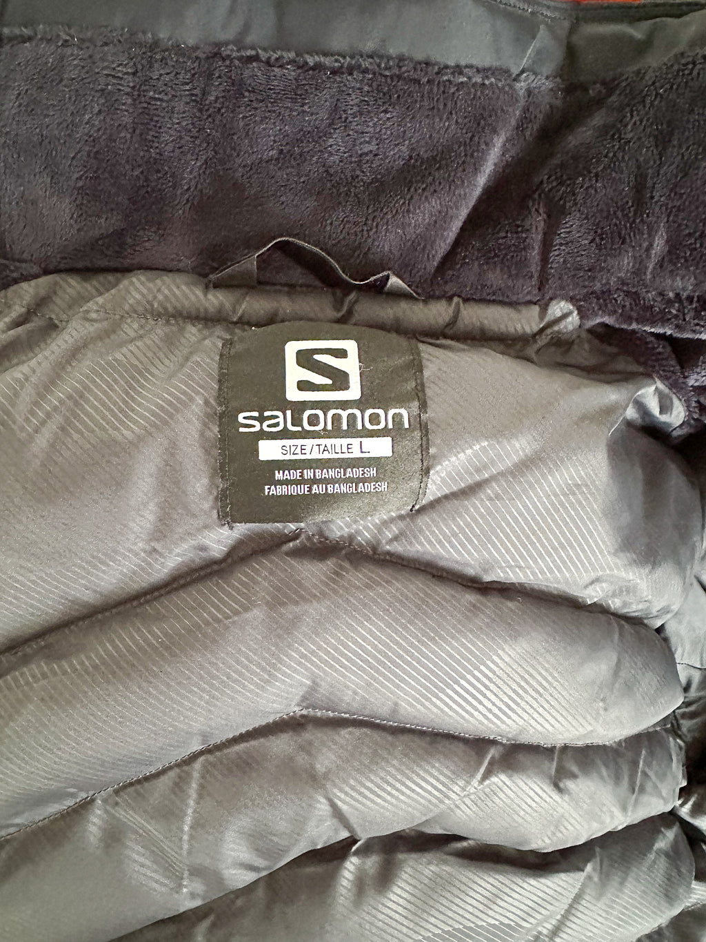 Salomon Navy Blue Padded Coat