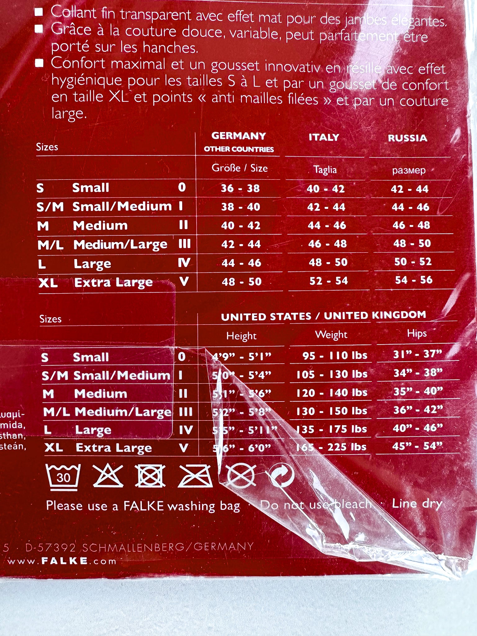 Collants FALKE Pure Matte 20 deniers couleur marine