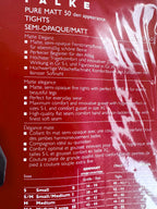 Collants semi-opaques FALKE Pure Matte 50 deniers noirs 