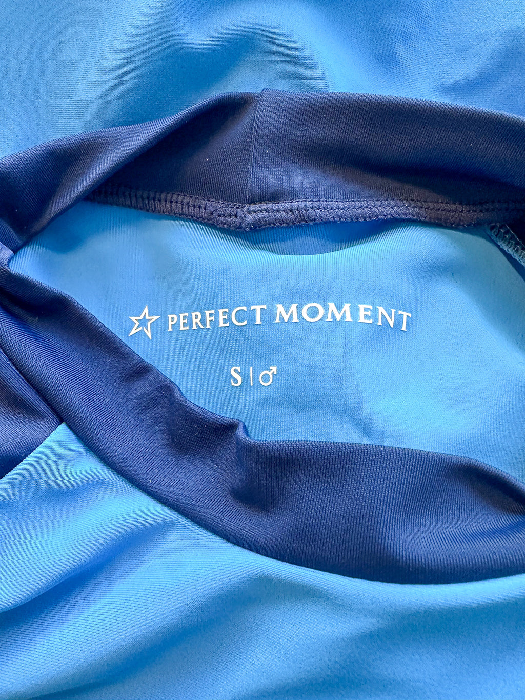 Perfect Moment Mens Blue Long Sleeve Rash Guard Ski Top
