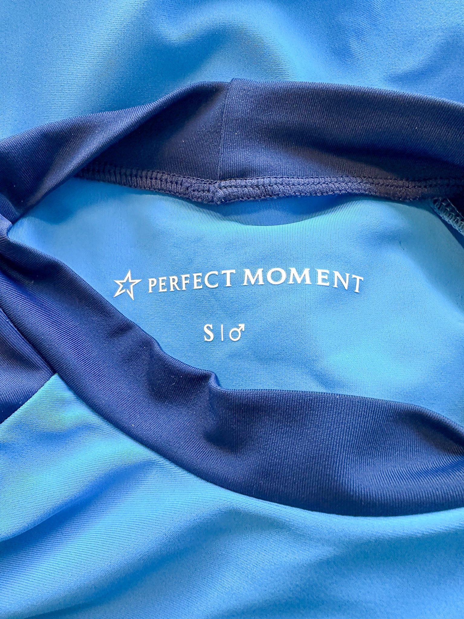 Perfect Moment Mens Blue Long Sleeve Rash Guard Ski Top