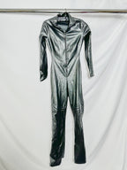 Wolford Black Mighty 80s Vegan Leather Jumpsuit
