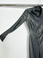 Wolford Black Mighty 80s Vegan Leather Jumpsuit