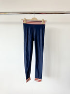 The Upside Leggings Navy Stripe Side Leggings
